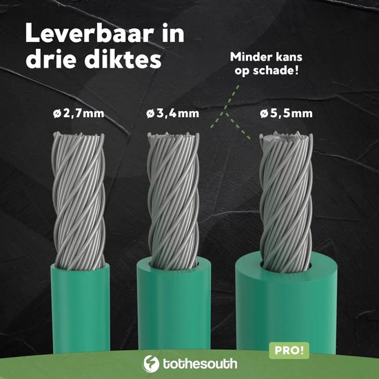 To the South® 2.7mm Universeel Perimeterdraad / Begrenzingsdraad geschikt voor alle Robotmaaiers - 100 meter van To the South — afbeelding 2