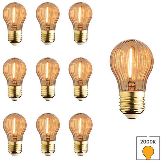 Dimbare Led Lamp G95 E27 Amberkleur - Don Luce Dimbare Led Lamp G95 E27 Amberkleur - Don Luce