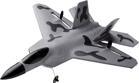 VEVOR RC Vliegtuig Speelgoed Kinderen EPP 2,4 GHz 2 Batterijen F-22 Gevechtsvliegtuig
