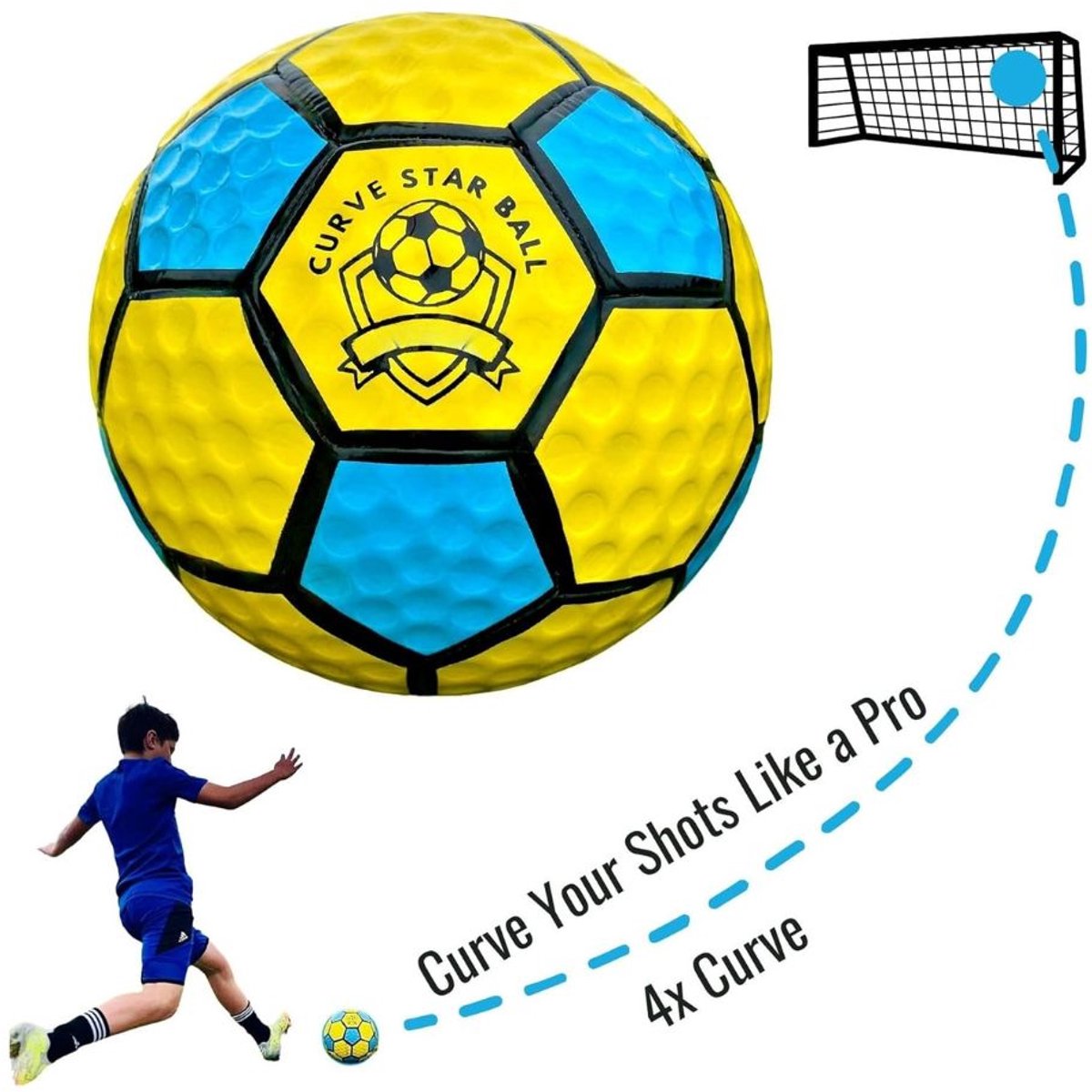 curve bal - voetbal trainingsmateriaal-curve ball kickerball-Voetbal