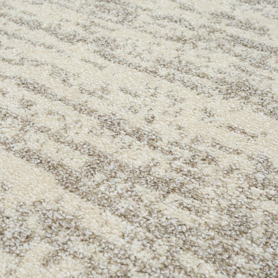 Relax Oslo - Laagpolig Effen Vloerkleed - Modern Tapijt - Creme- 160x230 CM
