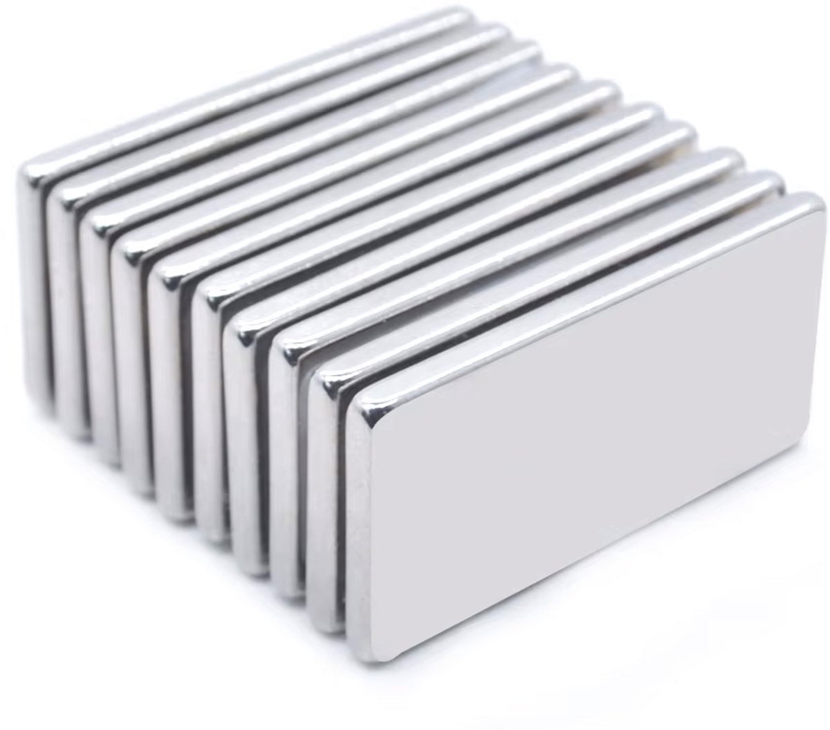 CHPN - 40 kleine magneetjes - 20/10/2MM - Langwerpige magneetjes - Platte magneetjes - Neodymium - Mini magneten - Koelkastmagneten
