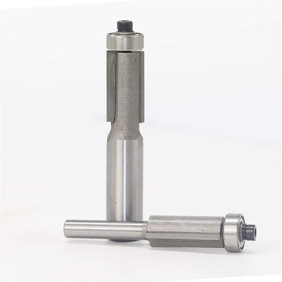 Router Flush Trim Bit, 1/4 Shank Router Bit, Flush Trim Router Bit met Boven- en Onderlager 1-1/2 H * 1/4 Shank Houtbewerking Tool
