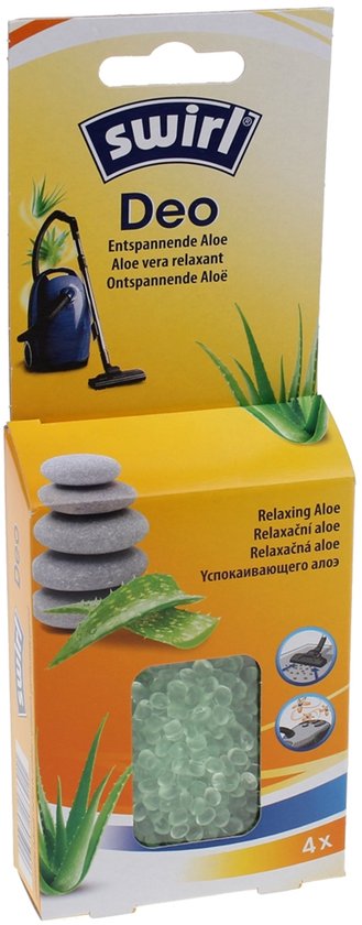 Swirl geurzakjes 'Ontspannende Aloë Vera' - 4 zakjes deo geur parels - stofzuigerverfrisser geurkorrels voor in de stofzuiger