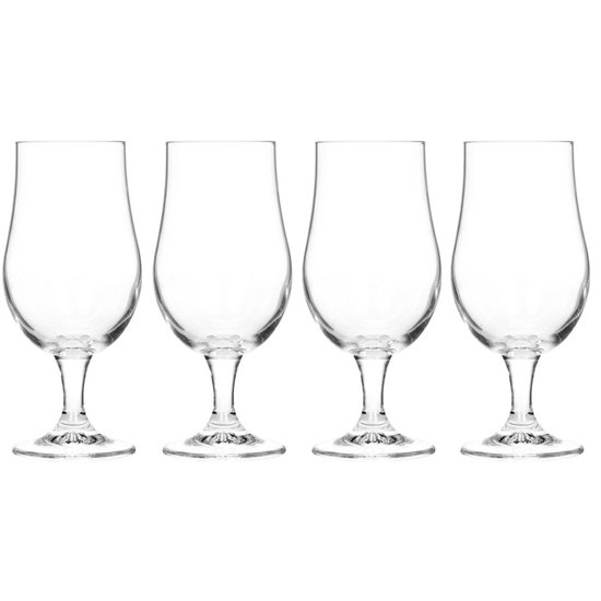 Glasmark KROSNO, 420ml, Set van 6 stuks, Cocktailglazen, Pina Colada glas, Longdrinkglazen, Partyglazen, Milkshake glas, Hoogglans glas, Drinkglas