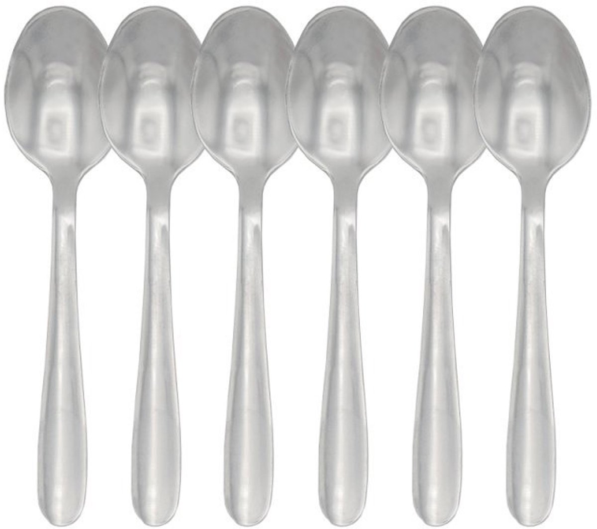 B-home Theelepels - 6x - Zilver - RVS - dessertlepels/koffielepels/ijslepels