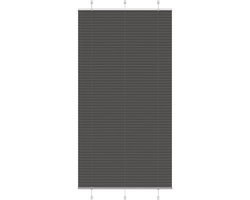 vidaXL - Plissé - rolgordijn - 110x200cm - stofbreedte - 109,4cm - polyester - zwart