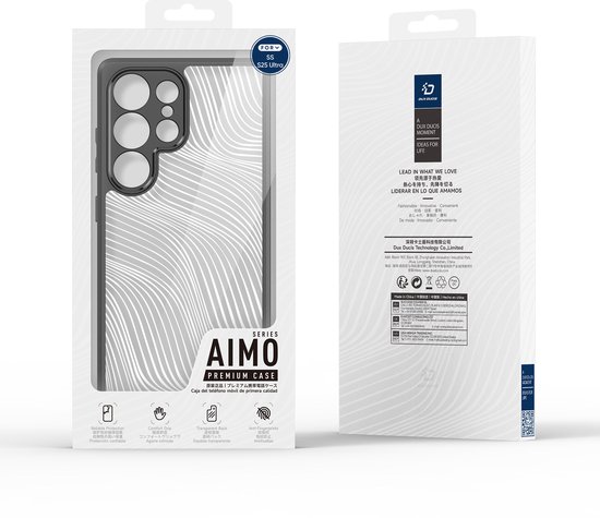 Dux Ducis - Coque de téléphone adaptée au Samsung Galaxy S25 Ultra - Back Cover - Série Aimo - Zwart