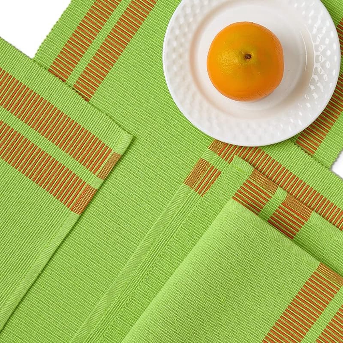 Goodivery ® Stijlvolle Eettafelset met 6 Placemats en 1 Tafelloper in Moderne Kleuren