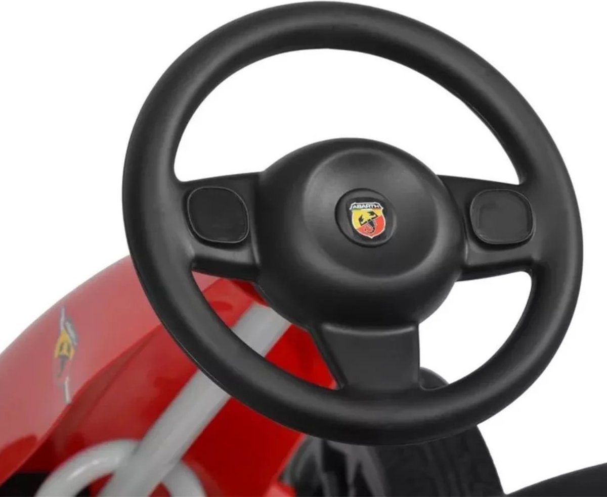 Abarth Skelter 3 tot 7 jaar – Officieel Gelicentieerde Go Kart met Skiddingmodus & EVA-Wielen – Kindervoertuig met Verstelbaar Zadel & Handrem – Rood — afbeelding 8