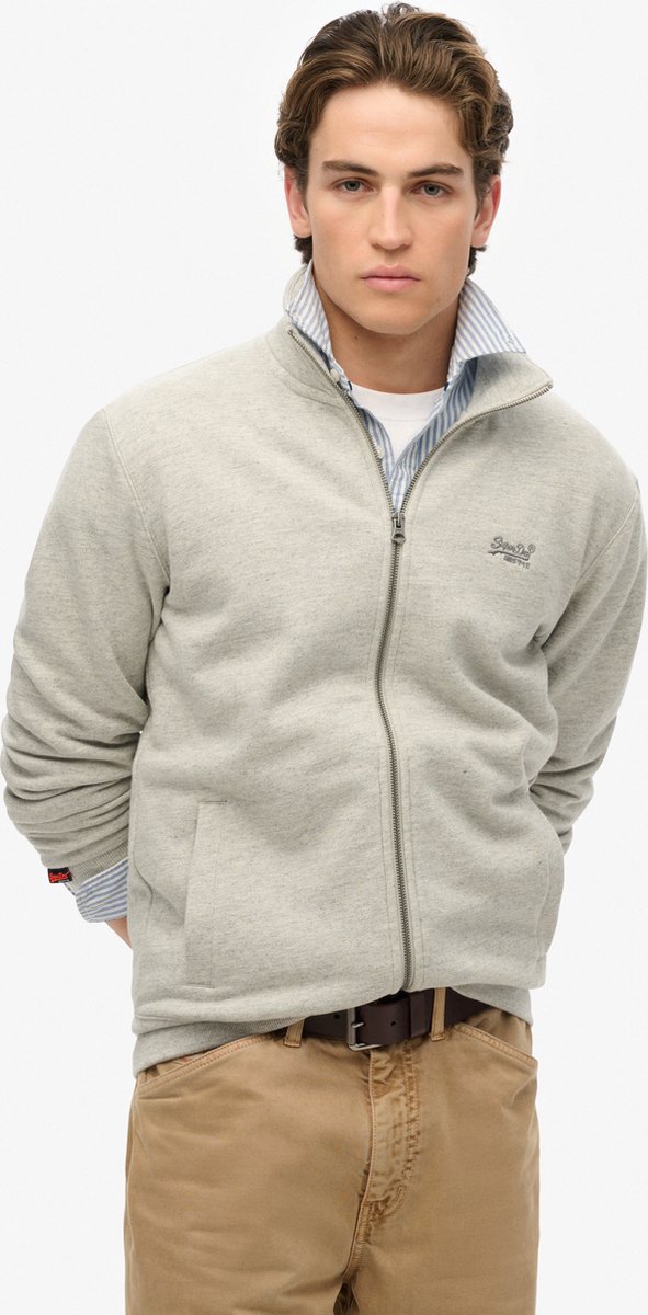 Superdry ESSENTIAL LOGO TRACK TOP Heren Vest Grijs