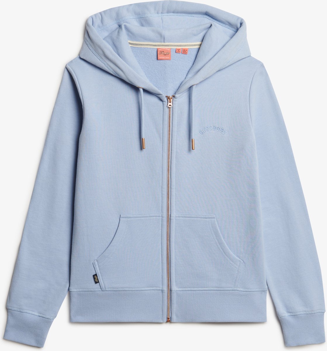 Superdry ESSENTIAL LOGO ZIPHOOD HB Dames Vest Blauw