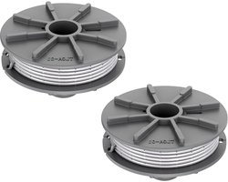 Vervangende trimmerspoelen - Geschikt voor Gardena 05307-20 - 165 mm spoellijn - 61 m - voor turbotrimmer Art 8846 8847 (2) .