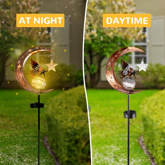 SUAVER Buitenverlichting op zonne-energie, mozaïek zonne-verlichting buiten spel lichten, 3 kleuren landschap verlichting pad verlichting voor tuin bloembed pad loopbrug patio gazon buitendecoratie (6