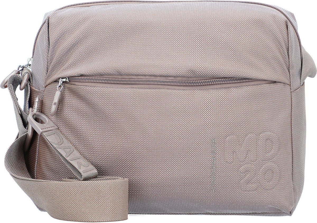MANDARINA DUCK Schoudertas MD20 Medium Zip Crossover Taupe Beige