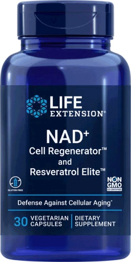 Life Extension - NAD+ Cell Regenerator™ en Resveratrol Elite™ - 30 capsules - Innovatieve Biobeschikbaarheid Resveratrol, Fisetine en Quercetine - Voedingssupplementen