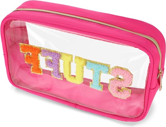 Waterdichte toilettas met ritssluiting - Set van 5 transparante PVC