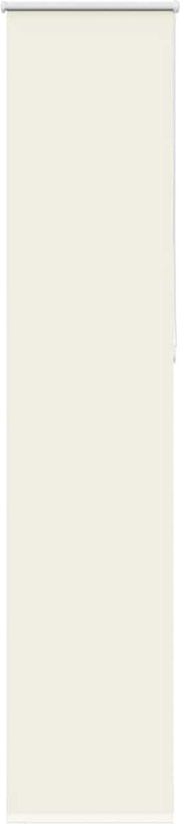 vidaXL - Rolgordijn - verduisterend - 45x230 - cm - stofbreedte - Gebroken - wit