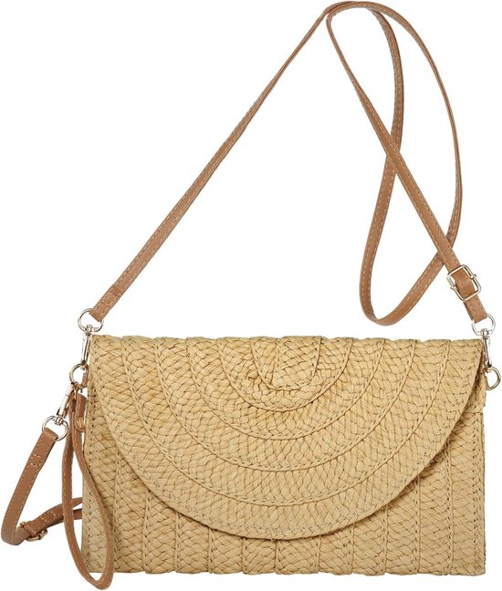 Stro Schoudertas Voor Dames - Geef Je Zomerstijl Een Boost Met Deze Gewoven Emmer Mandtas