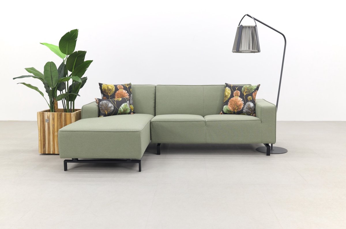 Boavista Sunbrella loungebank chaise longue - Heritage leaf - 2-delig - rechts