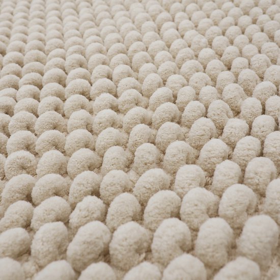 Dutch House Tapis de bidet Caorel - 60x60cm - Sable - Tapis de toilette - Badmat