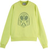 Scotch & Soda Chest illustration Pull Femme - Taille M