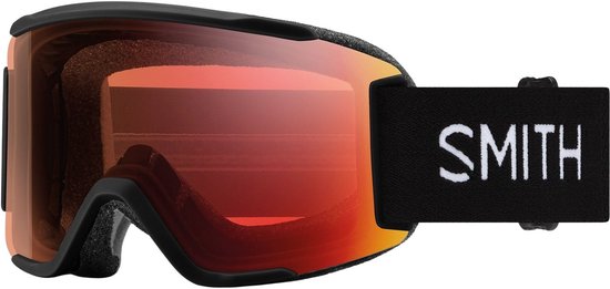 Smith Squad S Skibril - Zwart met ChromaPop Pro Photochromic Red Mirror