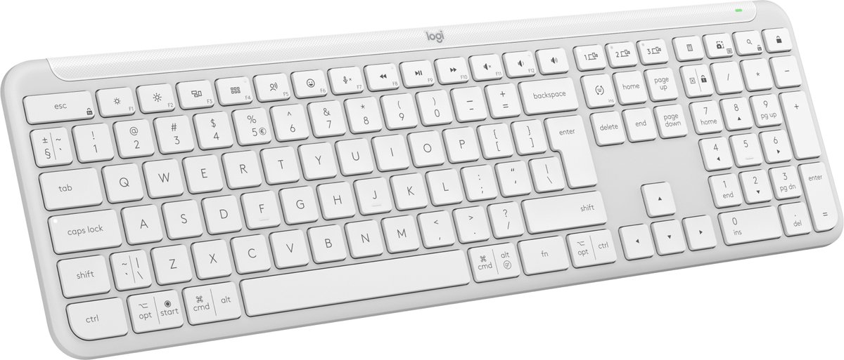LOGITECH K950 Signature Slim Draadloos Toetsenbord Wit