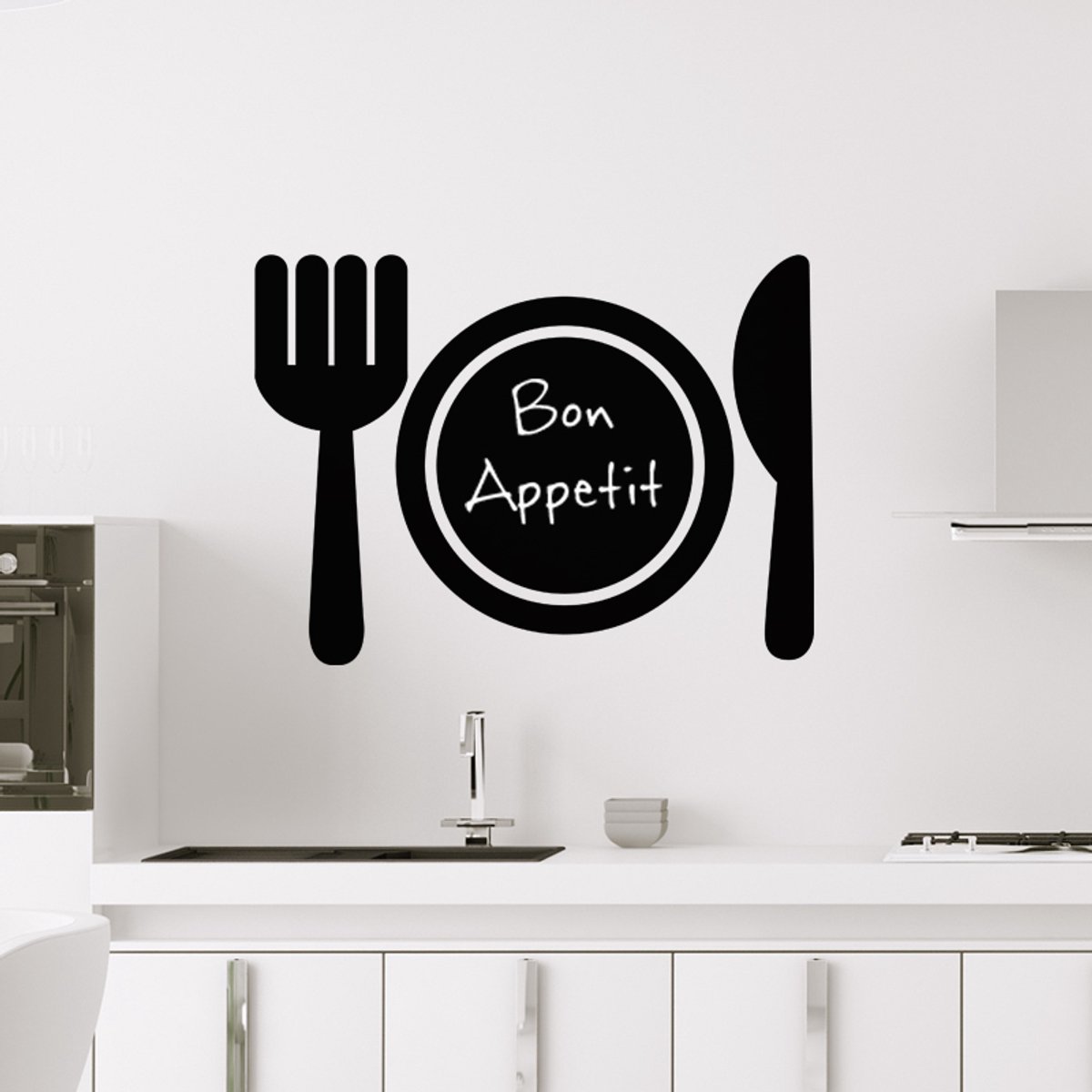 Ambiance Sticker Schoolbordsticker - uitwisbare zelfklevende muurstickers - Tafeldecoratieontwerp - 55x75cm Multi color