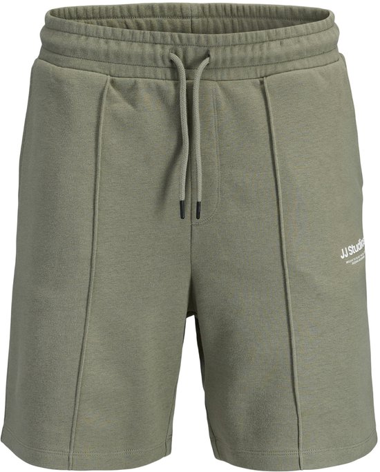 Jack and Jones Heren Shorts Korte Broek met Logo Print en 2 Zakken navy