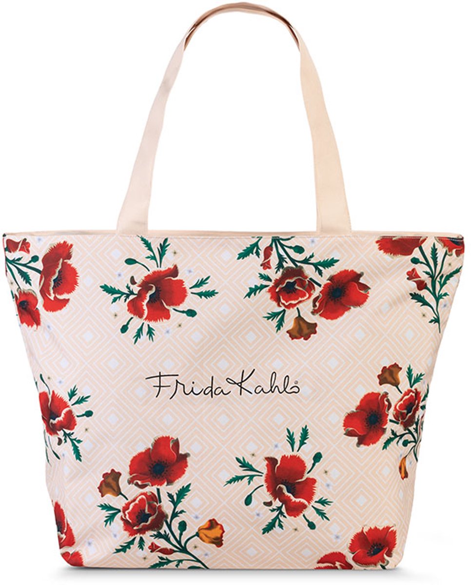 Frida Kahlo Strandtas Art Roses Apricot