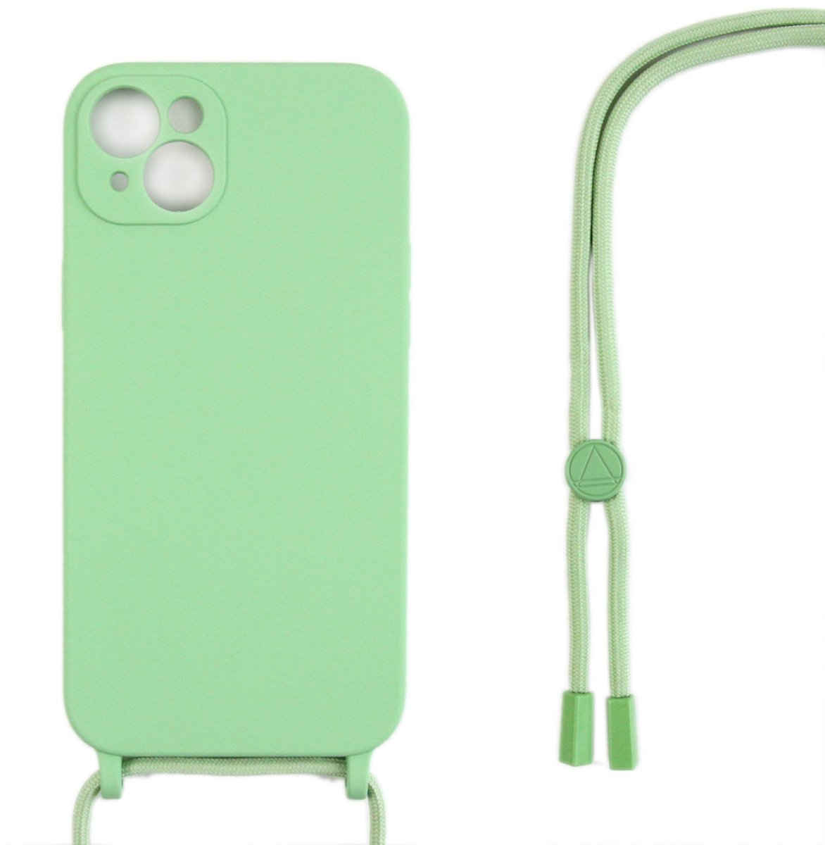 voor iPhone 15 Plus Telefoon Hoesje - Telefoon Telefoon Hoesje met koord - Telefoon Hoesje - Case Matcha