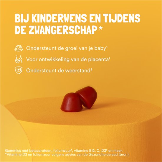 Yummygums • Zwangerschap MOMMY gumms • Foliumzuur • multi zwanger • Suikervrij • 60 gummies