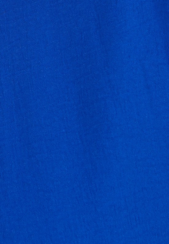 Damart - Effen blouse in reliëfstof - Dames - Blauw - 52