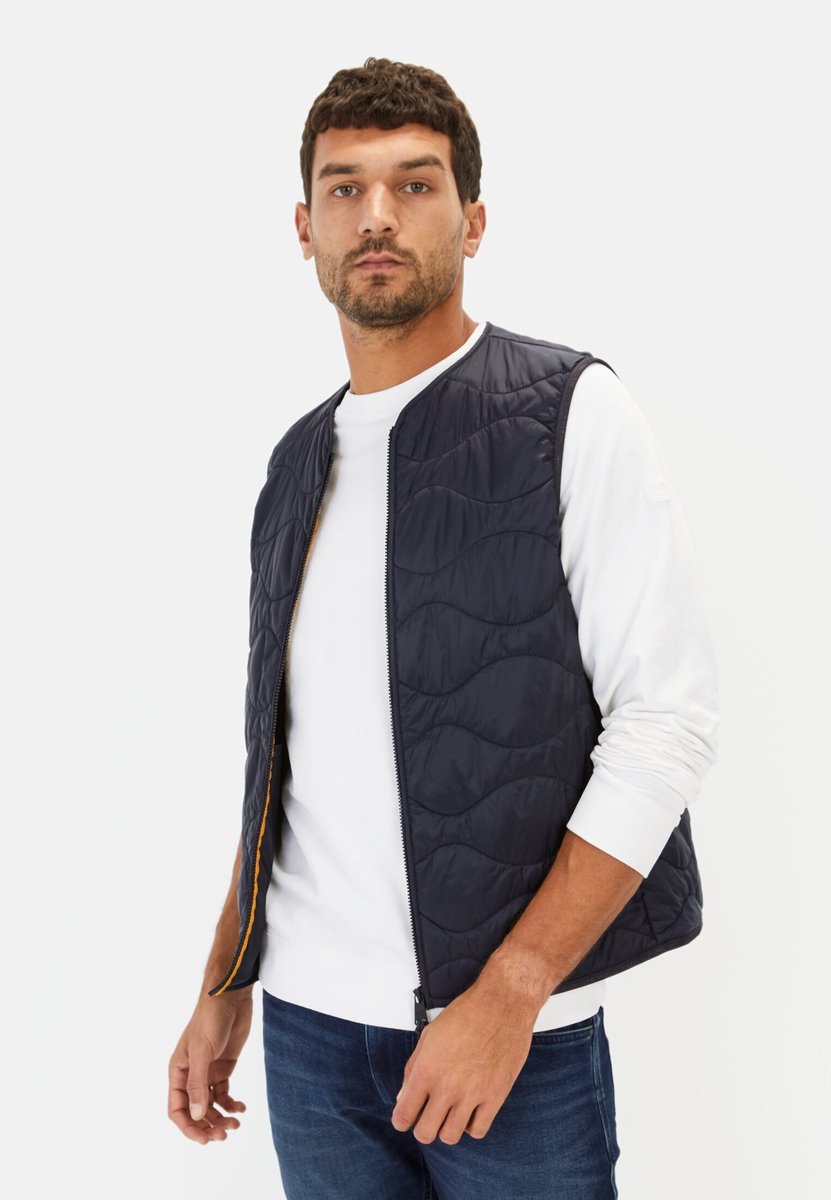 camel active Outdoor Vest gemaakt van gerecycled polyamide - Maat menswear-58 - Navy