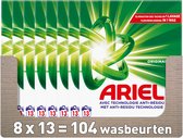 Bol.com Ariel Snel Oplosbaar Waspoeder Original - 8 x 13 Wasbeurten - 8 x 715 gram aanbieding