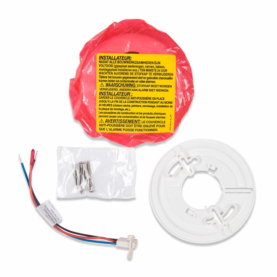 Firex KF20 4973 Rookmelder 230v 3-pack - 3 Rookmelders - Met 10 jaar SAVS 9v back-up batterij - Aansluiten op lichtnet - Voldoet aan bouwbesluit NEN2555 norm - Stroomnet brandmelder met 10jr lithium backup accu