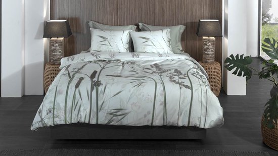 Heckettlane Ona Dekbedovertrek - Tweepersoons - 200x200/220 cm - Green van Merkloos — afbeelding 3