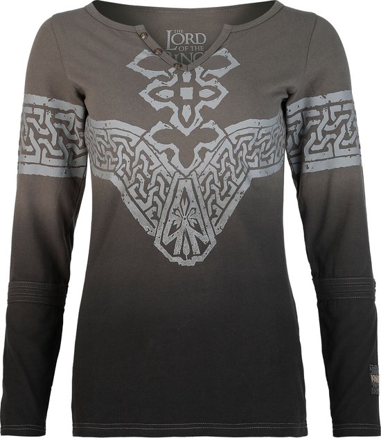 Chemise manches longues Khazad-dûm Le Seigneur des Anneaux Gris S Femme