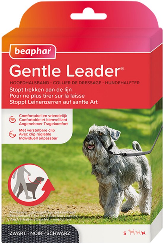 Beaphar Gentle Leader Zwart S - 3 x - Voordeelverpakking