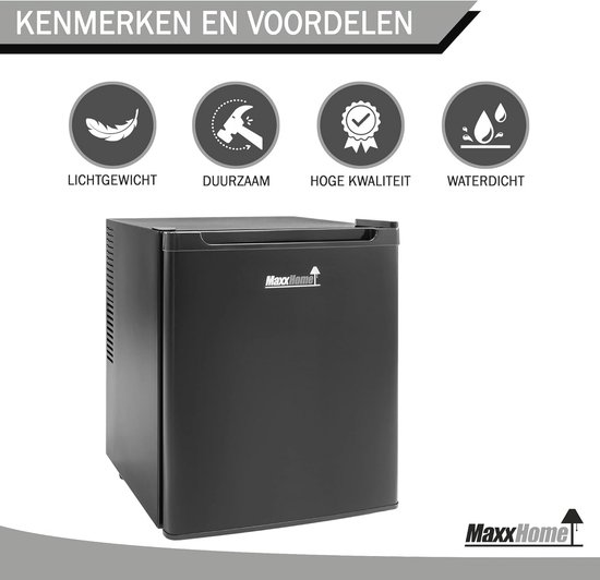 Mini koelkast - Tafelmodel - Stille werking - Thermo-elektrisch - 240V - 42L - Zwart — afbeelding 2