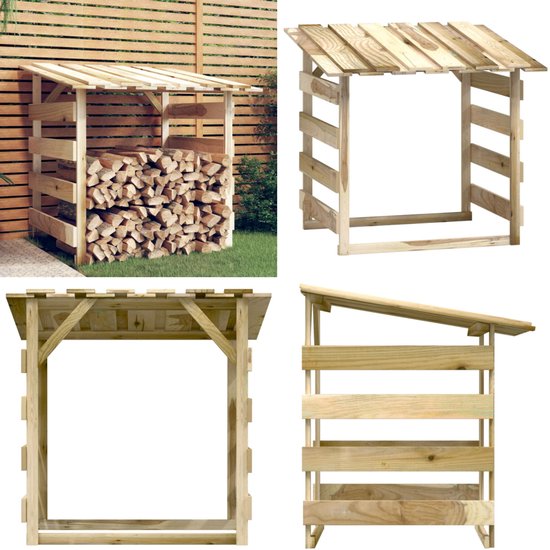 vidaXL Pergola 200x40x205 cm geïmpregneerd grenenhout grijs