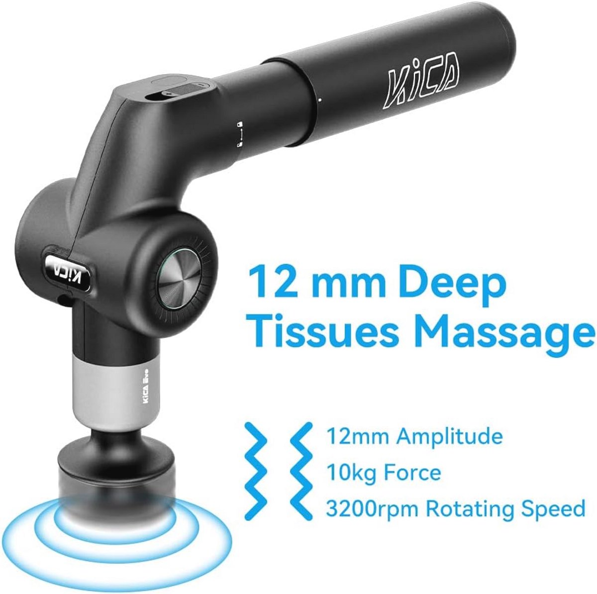 Afbeelding 2 van Verstelbaar Massagepistool met 6 Massagekoppen voor Spierontspanning en Pijnverlichting