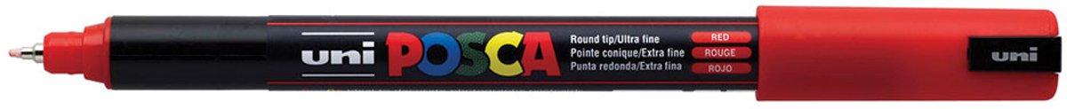 Paintmarker uni posca pc1mr ef rood | 6 stuks