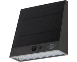 Brennenstuhl Solar LED Wall Light SOL 1000 Plana / LED Security Light for outdoors with motion detector (IP54, 1000lm, 4 different light modes, twilight sensor, incl. rechargeable battery)