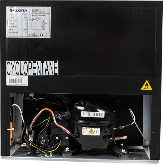 Salora FRB3200BL - Mini vriezer - Kleine vriezer - Vriezer - Zwart - 32 Liter - bar model