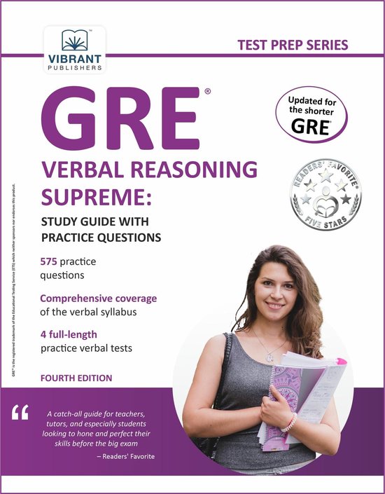Test Prep Series - GRE Verbal Reasoning Supreme: Study Guide ... - cover