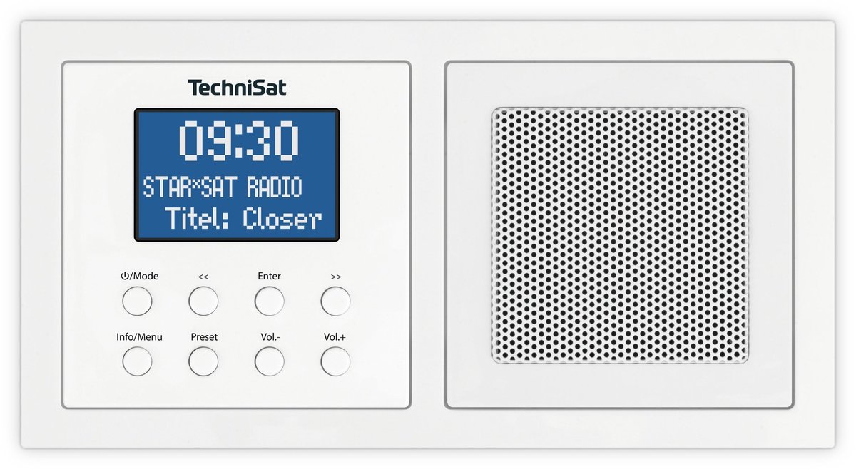 Technisat Digitradio UP1 inbouw DAB+ FM radio met bluetooth - wit