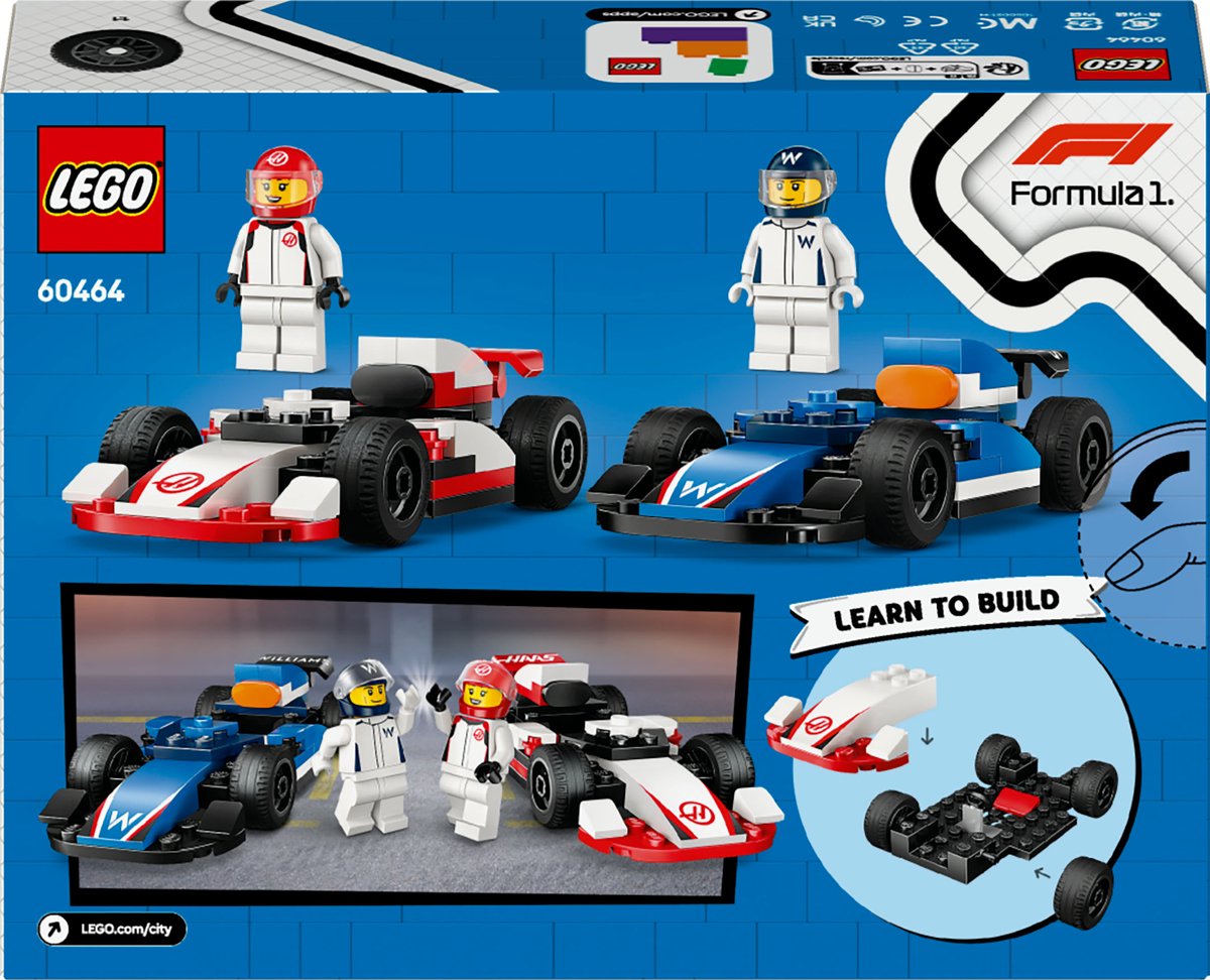 LEGO City F1 Williams Racing en Haas F1 racewagens - 60464 — afbeelding 12