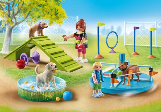 PLAYMOBIL My Life Parc à chiens 71745